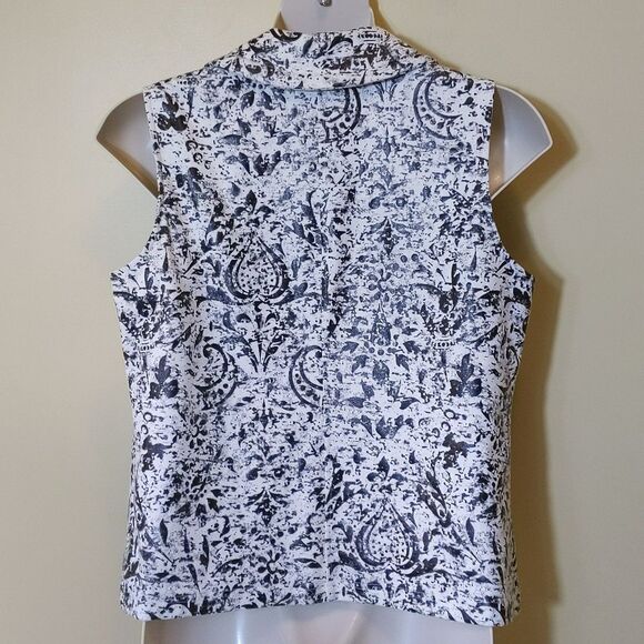 Chico's L 12 Weekends Zip Front Outerwear Vest Jacket Transitional Weather - Picture 8 of 13